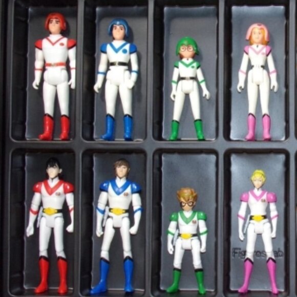 VOLTRON PILOT FIGURES+SVEN Collectors Set in New Display Case-Panosh Place-Matty - Picture 3 of 7